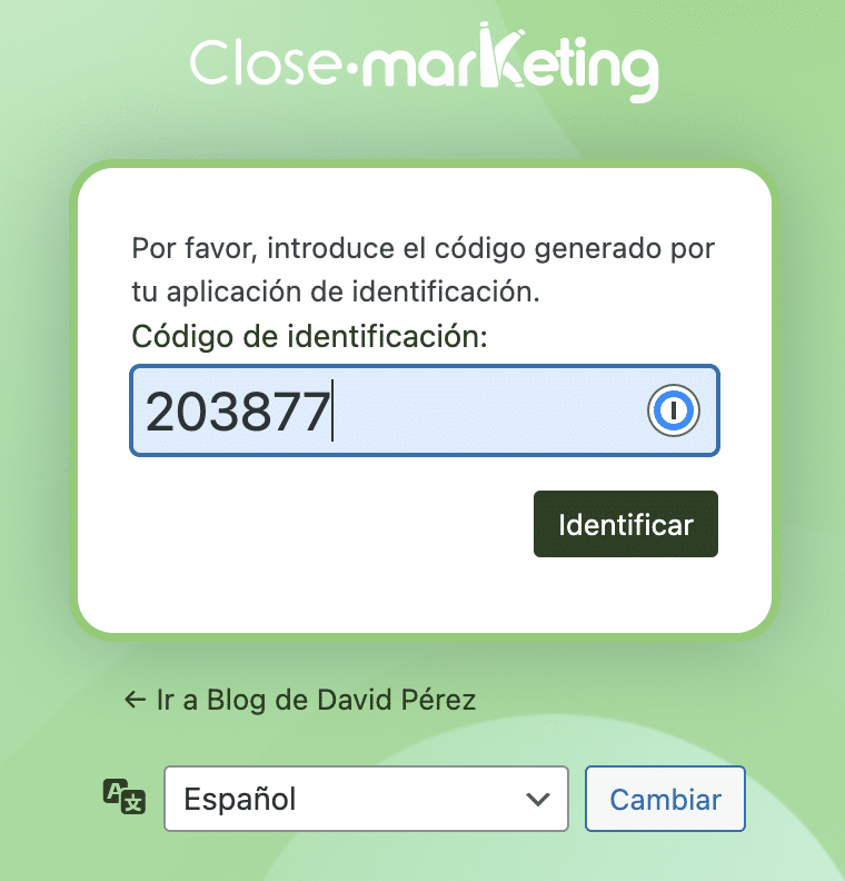 wordpress login password 1-time use only
